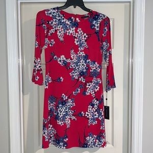 Tommy Hilfiger Size 4 Floral Pink and Blue Dress